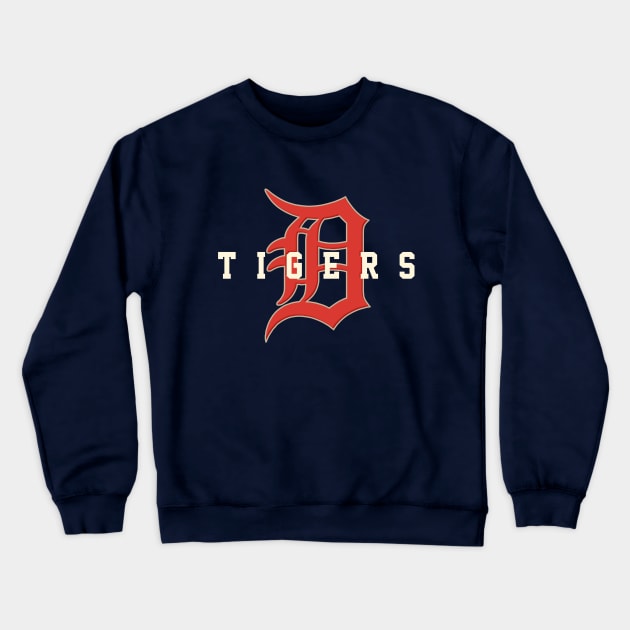 Detroit Tigers 2 Crewneck Sweatshirt by Buck Tee